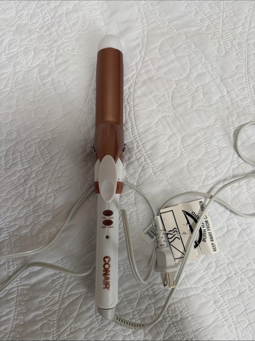 Conair Rose Gold Ceramic Curling Iron - Women Hair Tool